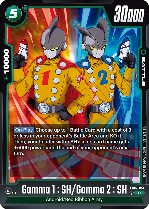 Gamma 1 : SH/Gamma 2 : SH