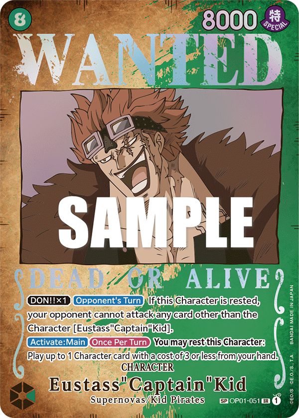 Eustass"Captain"Kid (Wanted Poster) - OP01-051_p2 (JP)