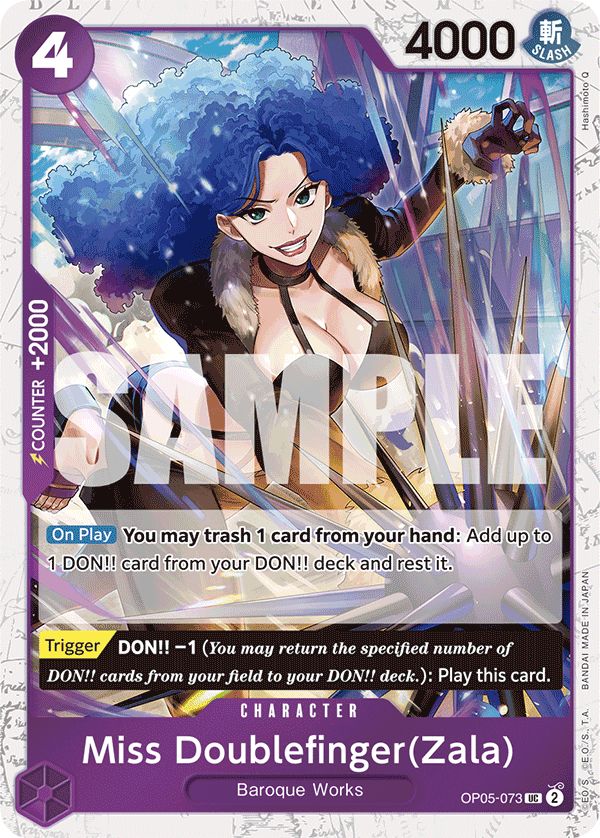 Miss Doublefinger(Zala) (Jolly Roger Foil) - OP05-073_p2 (JP)