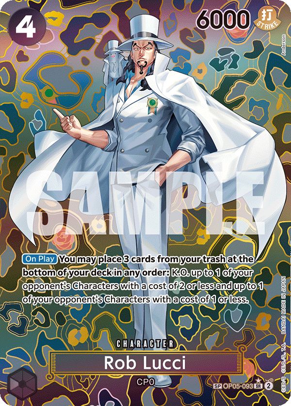 Rob Lucci (SP) - OP05-093_p2 (JP)