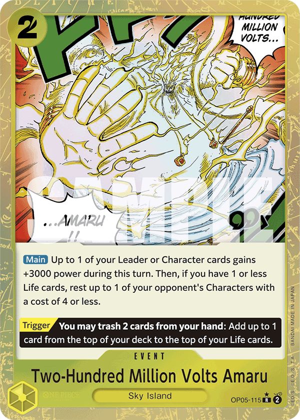 Two-Hundred Million Volts Amaru (Textured Foil) - OP05-115_p3 (JP)