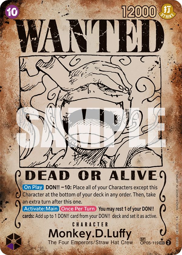 Monkey.D.Luffy (Wanted Poster) - OP05-119_p6 (JP)