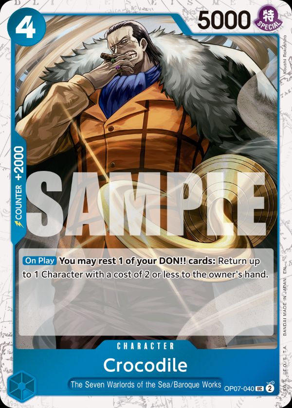 Crocodile - OP07-040 (Pirate Foil) - OP07-040_p2 (JP)