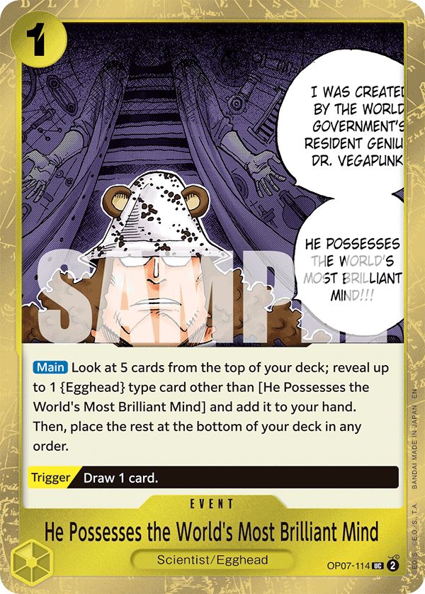 He Possesses the World's Most Brilliant Mind (Pirate Foil) - OP07-114_p1 (JP)