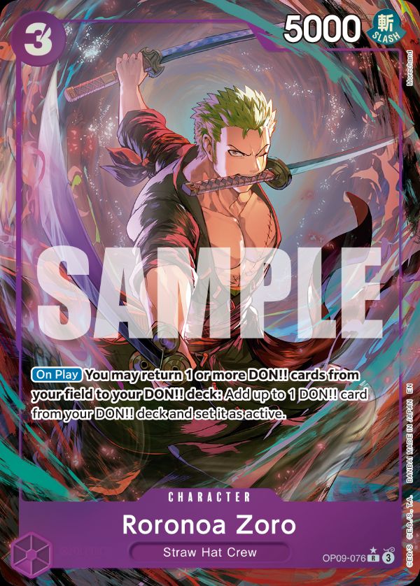 Roronoa Zoro - OP09-076 (Alternate Art) - OP09-076_p2 (JP)