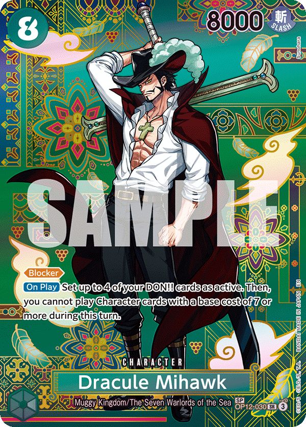 Dracule Mihawk - OP12-030 (SP) - OP12-030_p2 (JP)