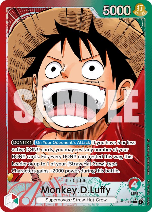 Monkey.D.Luffy (001) (Alternate Art) - OP13-001_p1 (JP)