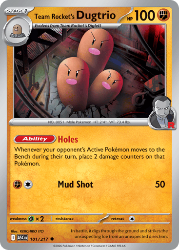 Team Rocket's Dugtrio