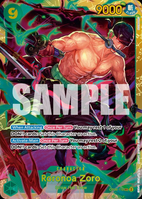 Roronoa Zoro - OP06-118 (Reprint)
