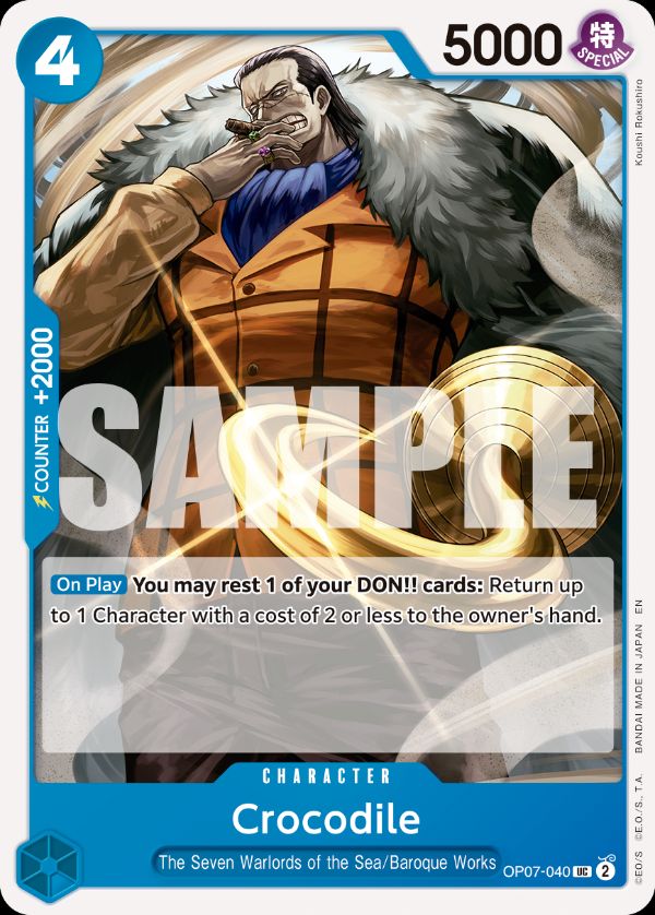 Crocodile - OP07-040 (Reprint)