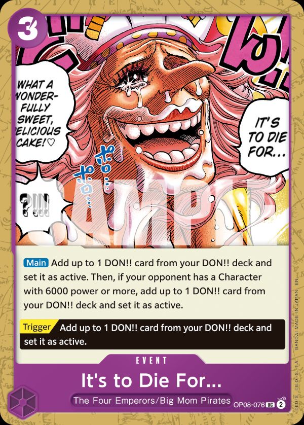 It's to Die For (Reprint)