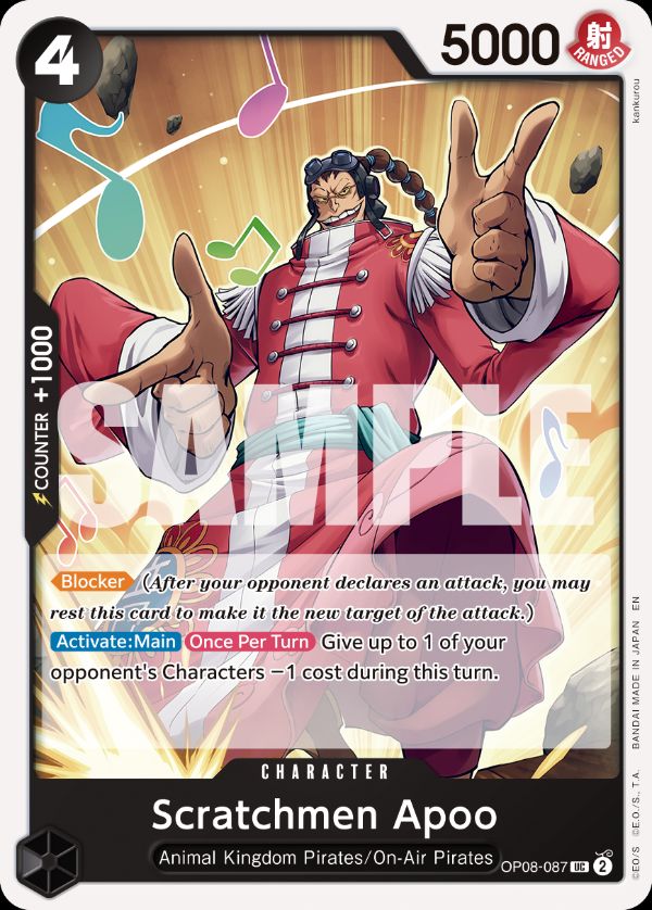 Scratchmen Apoo - OP08-087 (Reprint)