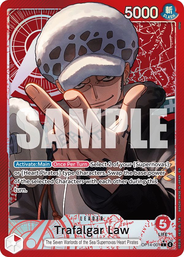 Trafalgar Law - OP14-001 (Alternate Art)
