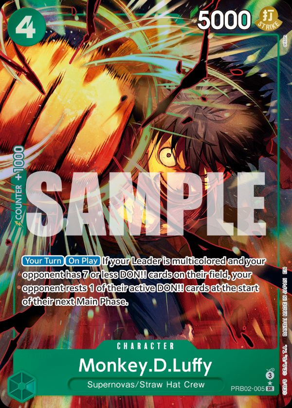 Monkey.D.Luffy - PRB02-005 (Alternate Art)