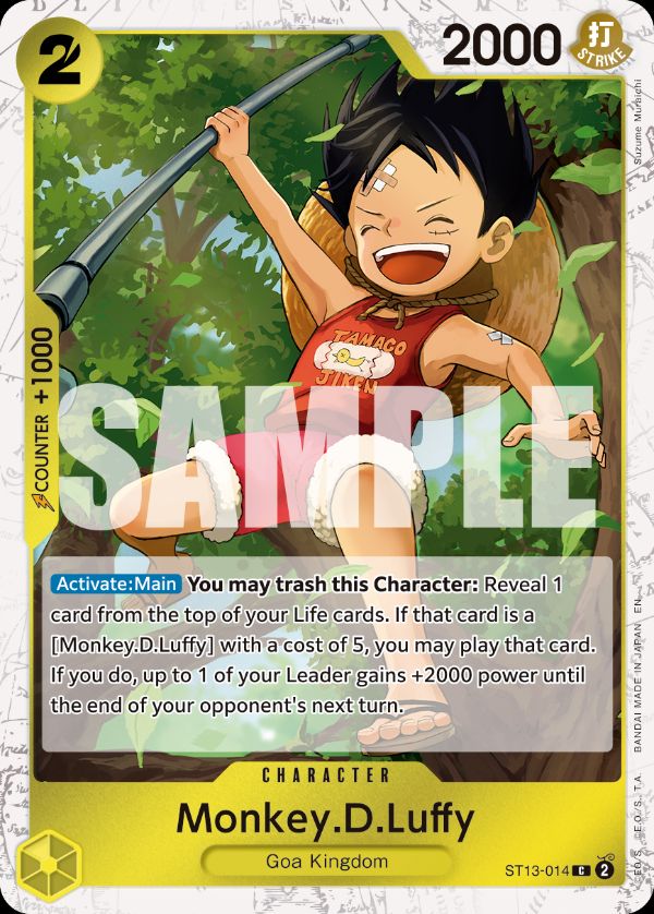 Monkey.D.Luffy - ST13-014 (Pirate Foil)