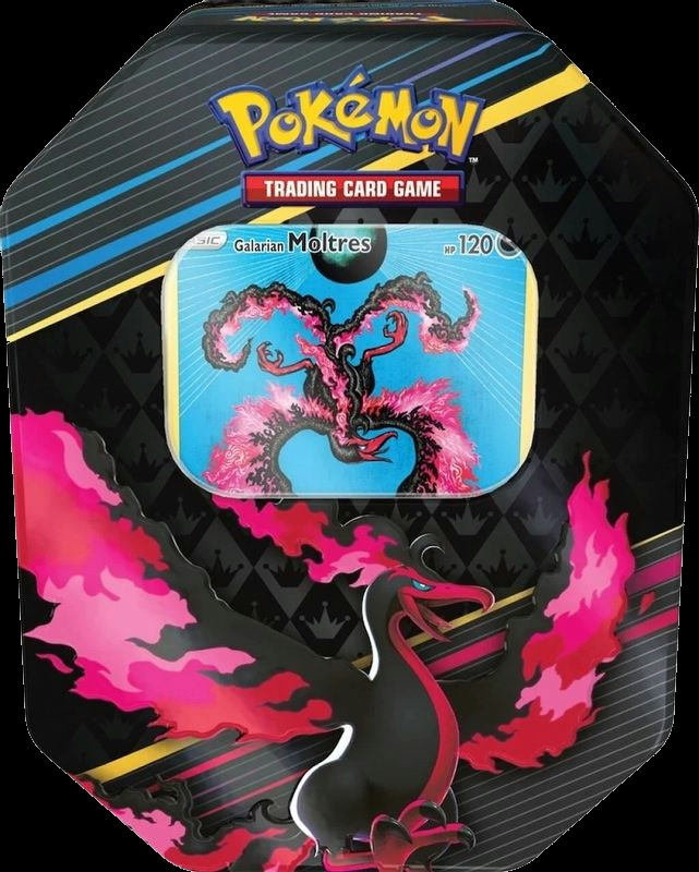 Crown Zenith Tin [Galarian Moltres] (International Version)