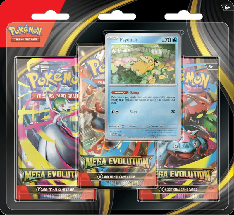 Mega Evolution 3 Pack Blister [Psyduck]