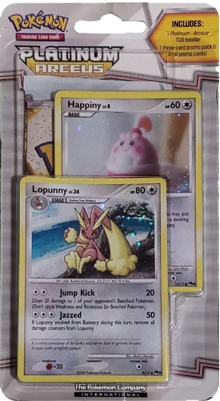 Arceus Blister Pack (Happiny & Lopunny)
