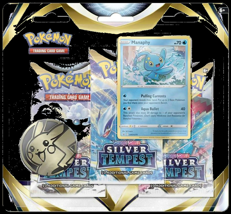 Silver Tempest 3 Pack Blister [Manaphy]