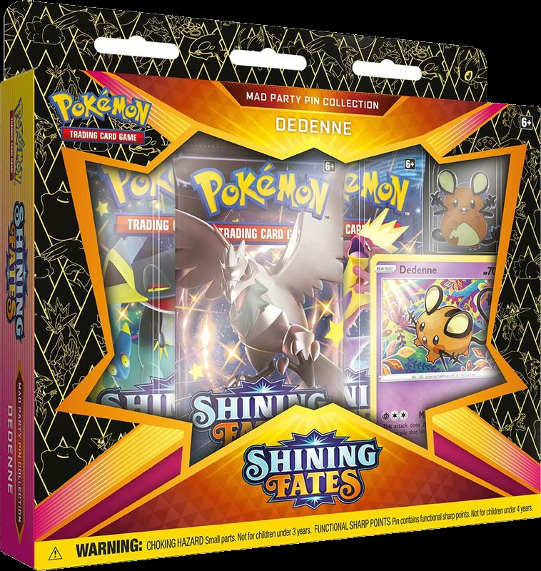 Shining Fates Mad Party Pin Collection [Dedenne]