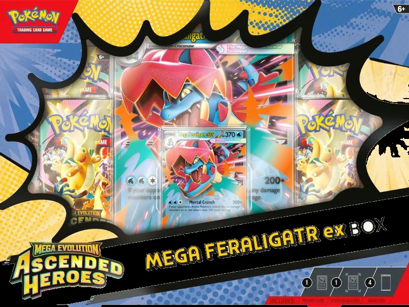 Ascended Heroes Mega Feraligatr ex Box