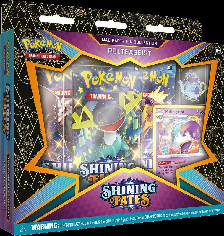 Shining Fates Mad Party Pin Collection [Polteageist]