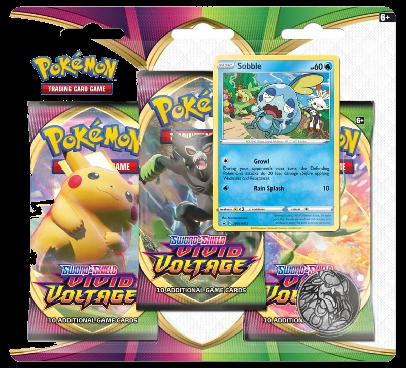 Vivid Voltage 3 Pack Blister [Sobble]