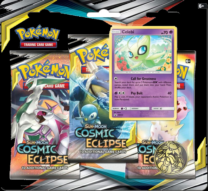 Cosmic Eclipse 3 Pack Blister [Celebi]