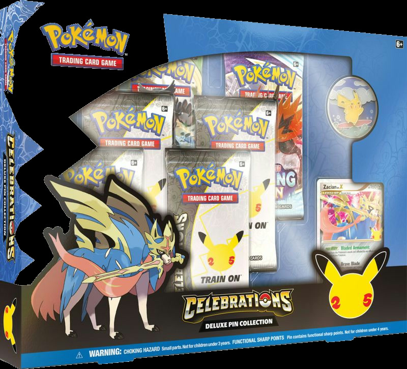 Celebrations Deluxe Pin Collection [Zacian LV. X]