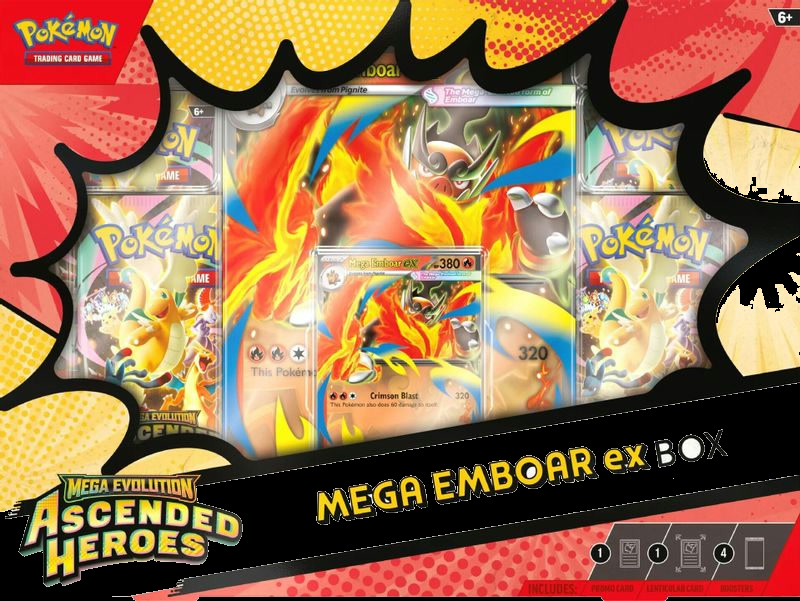 Ascended Heroes Mega Emboar ex Box