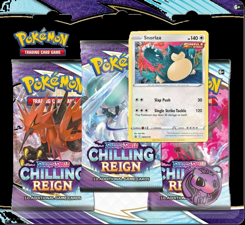 Chilling Reign 3 Pack Blister [Snorlax]