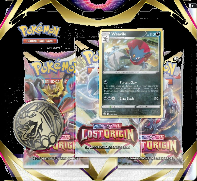 Lost Origin 3 Pack Blister [Weavile]