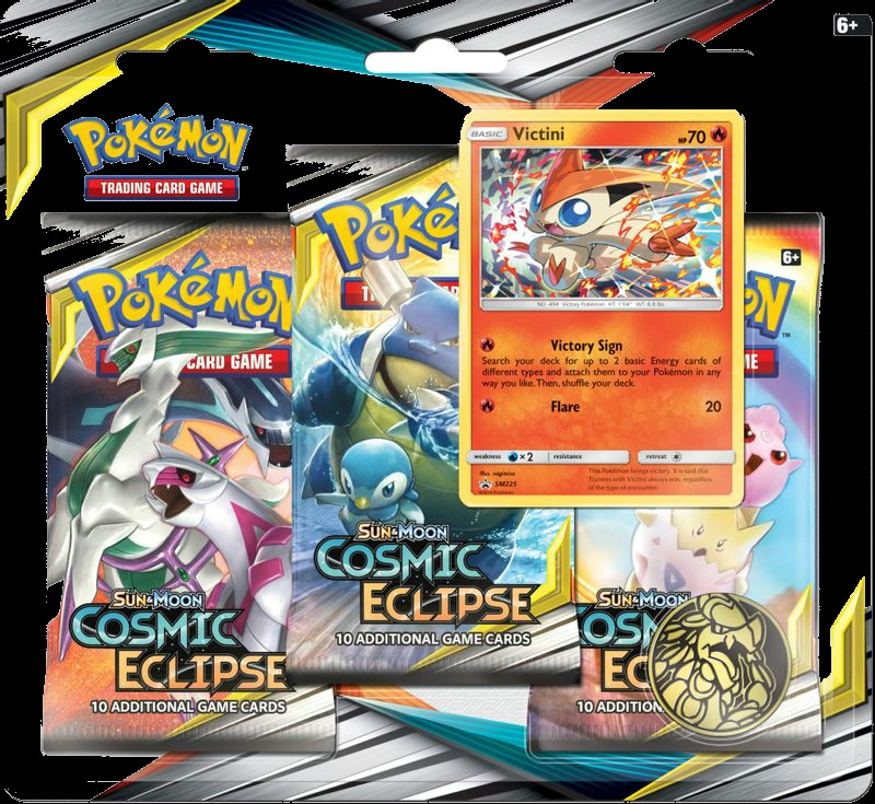 Cosmic Eclipse 3 Pack Blister [Victini]