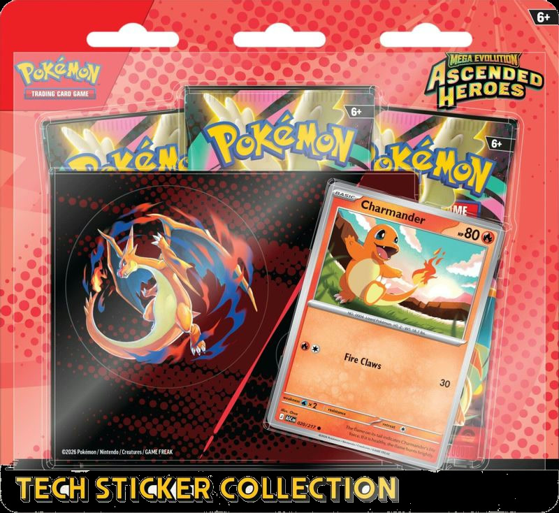 Mega Evolution: Ascended Heroes Tech Sticker Collection - Charmander