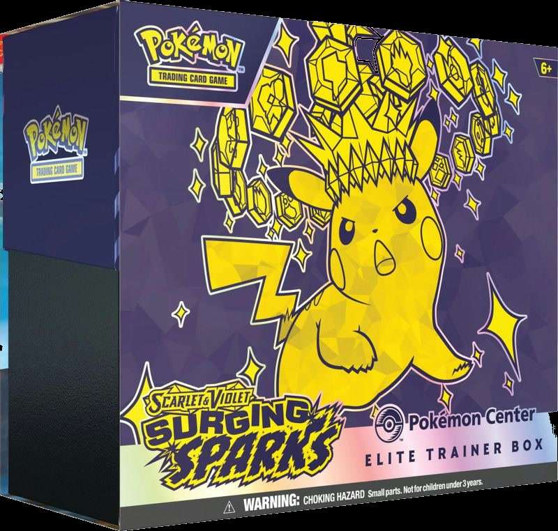 Surging Sparks Pokemon Center Elite Trainer Box (Exclusive)