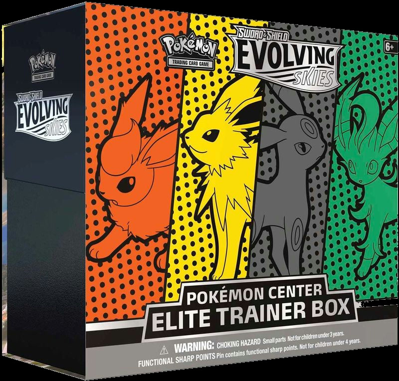 Evolving Skies Pokemon Center Elite Trainer Box [Jolteon/Flareon/Umbreon/Leafeon] (Exclusive)