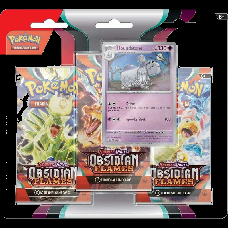 Obsidian Flames 3 Pack Blister [Houndstone]